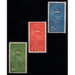 1929 - Danmark - AFA 178-80 - Frimærke - Postfrisk.